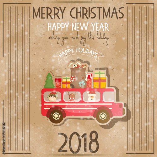 Merry Christmas Greeting Card
