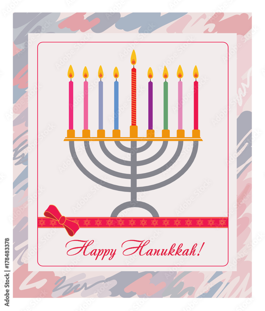 Illustration for jewish holiday Hanukkah Illustration for jewish holiday Hanukkah