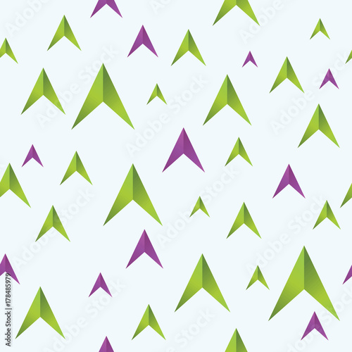 Seamless pattern of color arrows