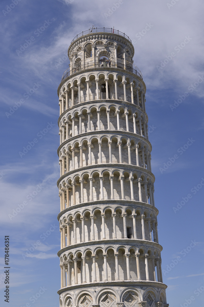Famous leaning Tower of Pisa (Torre pendente di Pisa in Italian), is a city in Tuscany, Central Italy, straddling the River Arno just before it empties into the Tyrrhenian Sea