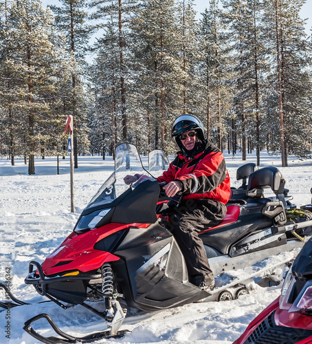  The trip on snowmobiles in special suits