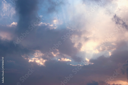 image of sunrise sky with clouds