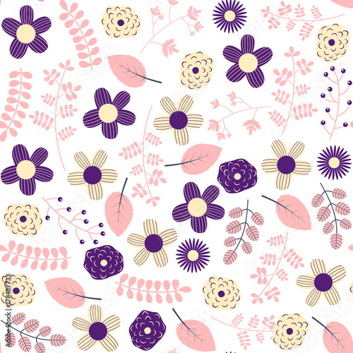 Cute and elegant floral seamless pattern design for textile, clothing for women and girl products