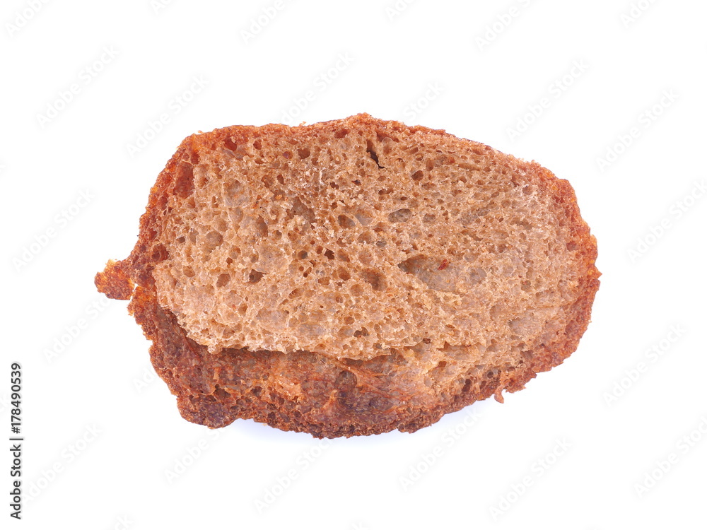 bread on white background bread on white background