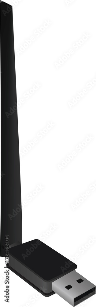 USB Wi Fi stick. vector illustration USB Wi Fi stick. vector illustration