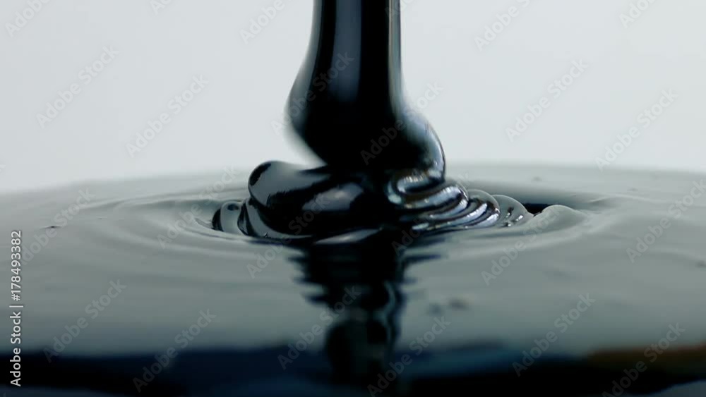 Dark Treacle Pouring Closeup Dark Treacle Pouring Closeup