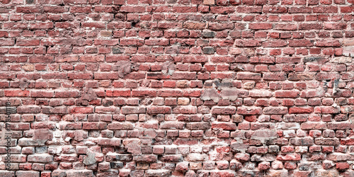 Old red brick wall