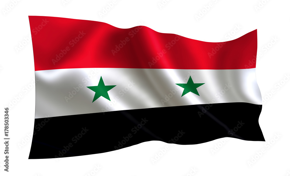 Syria flag. (A series of flags of the world.) Syria flag. (A series of flags of the world.)