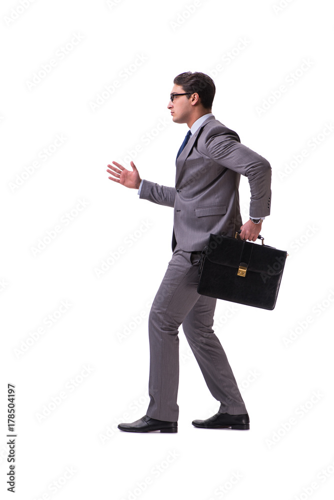 Puppet businessman isolated on white background Puppet businessman isolated on white background