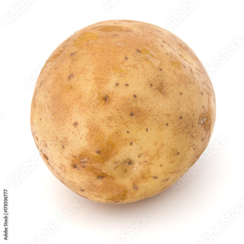 new potato tuber isolated on white background cutout