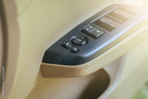Car control panel of auto button glass,lock door and controlling window in the car