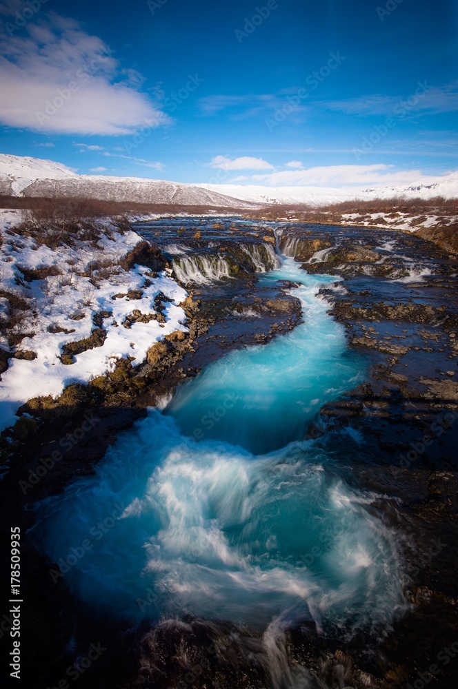 bruarfoss waterfall bruarfoss waterfall