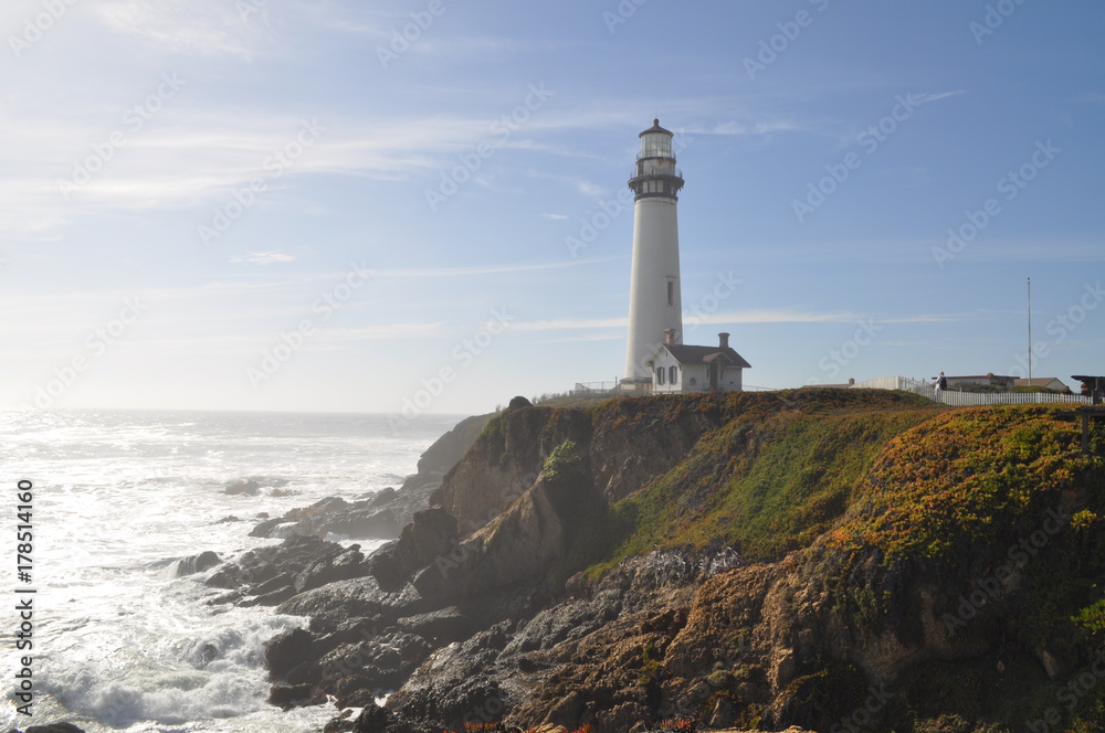 California Ocean Cliff Lighthouse