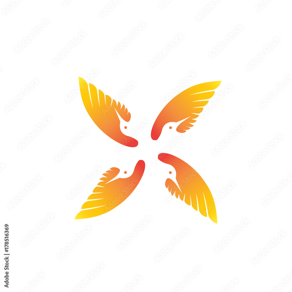 Obraz premium Bird Abstract logo