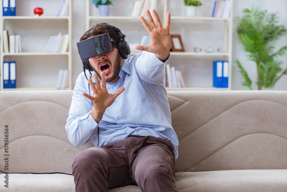 Student gamer playing games at home Student gamer playing games at home