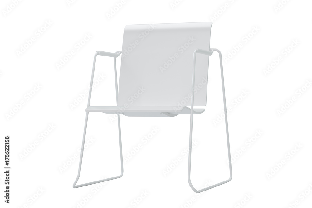 White office chair isolated in studio. 3d rendering White office chair isolated in studio. 3d rendering
