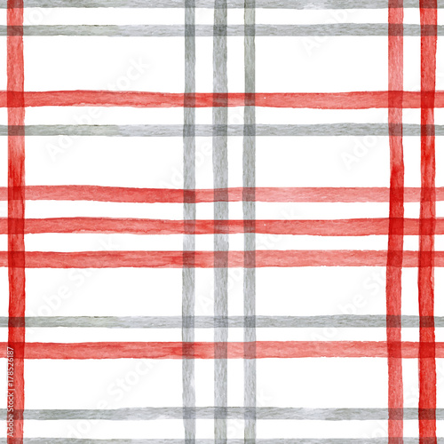Nice watercolor christmas vector pattern