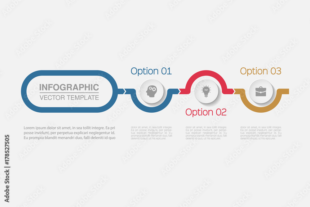Vector infographic template for diagram, graph, presentation, chart, business concept with 3 options. Vector infographic template for diagram, graph, presentation, chart, business concept with 3 options.