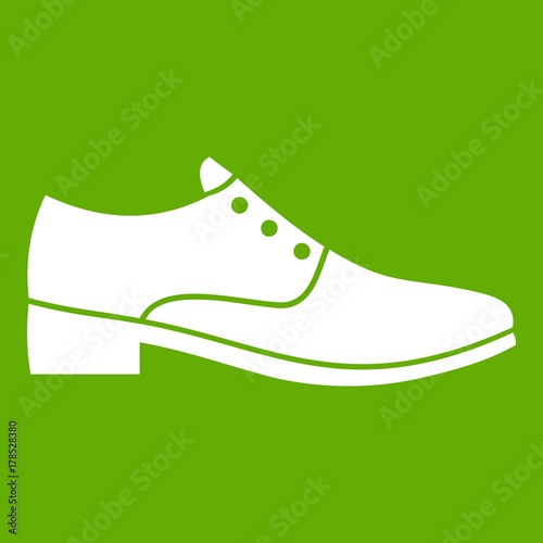 Men shoe icon green