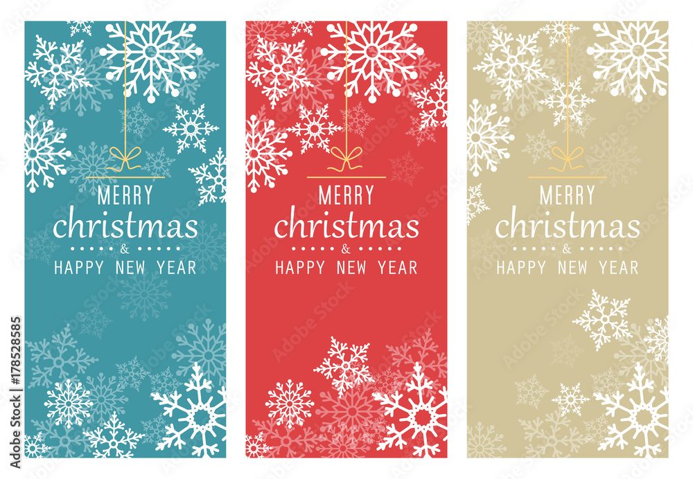 Set of Christmas Cards. Vector christmas / New Year banners Set of Christmas Cards. Vector christmas / New Year banners
