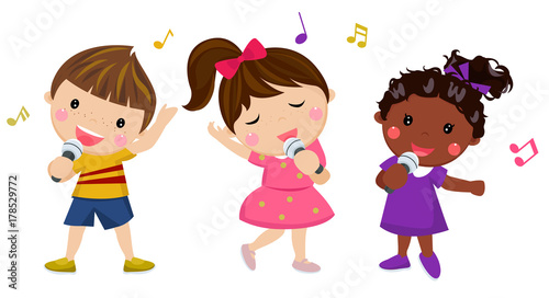 children singing