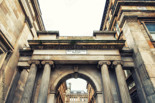 Royal Exchange Square, Glasgow, UK photo