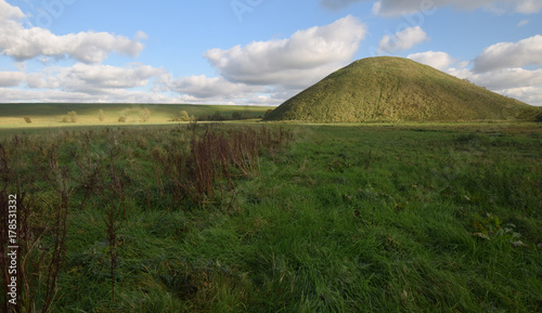 Silbury Hill Avebury Wiltshire World Heritage Site photo