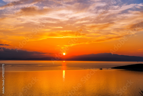 Amazing sea sunset