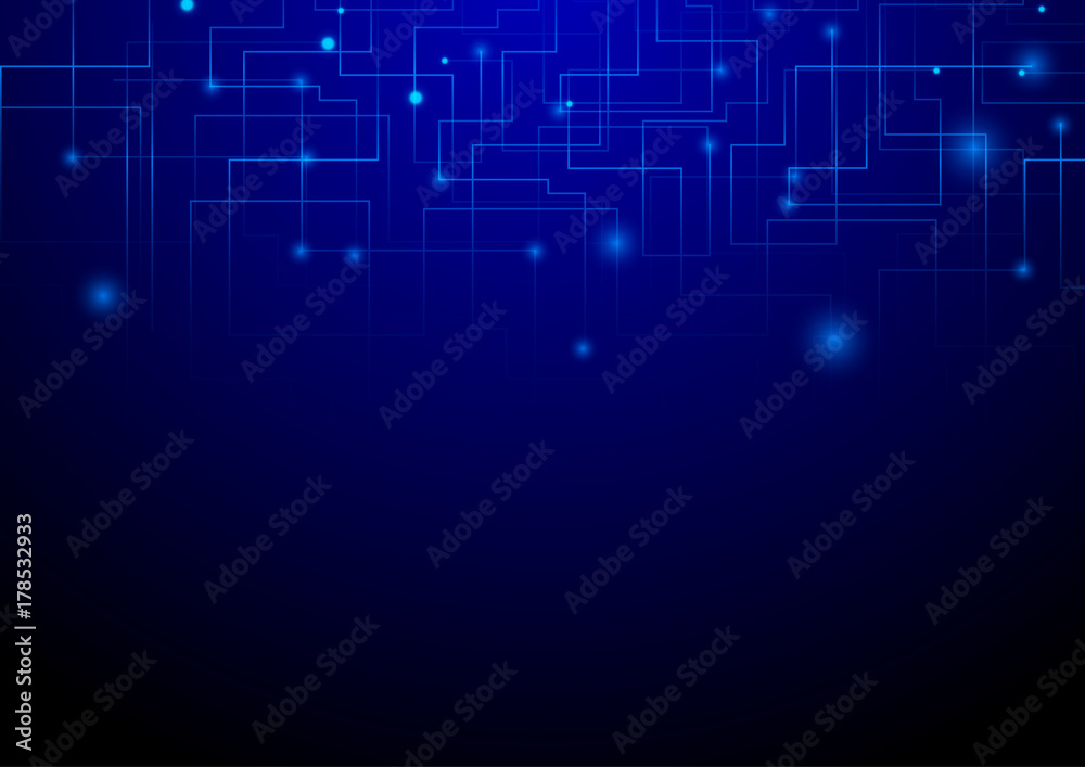 Technology background, circuit board texture on dark background Technology background, circuit board texture on dark background