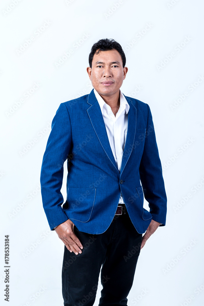 Fototapeta premium studio portrait of an asian businessman.