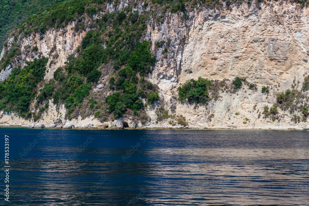 Sea landscape in lefkada island