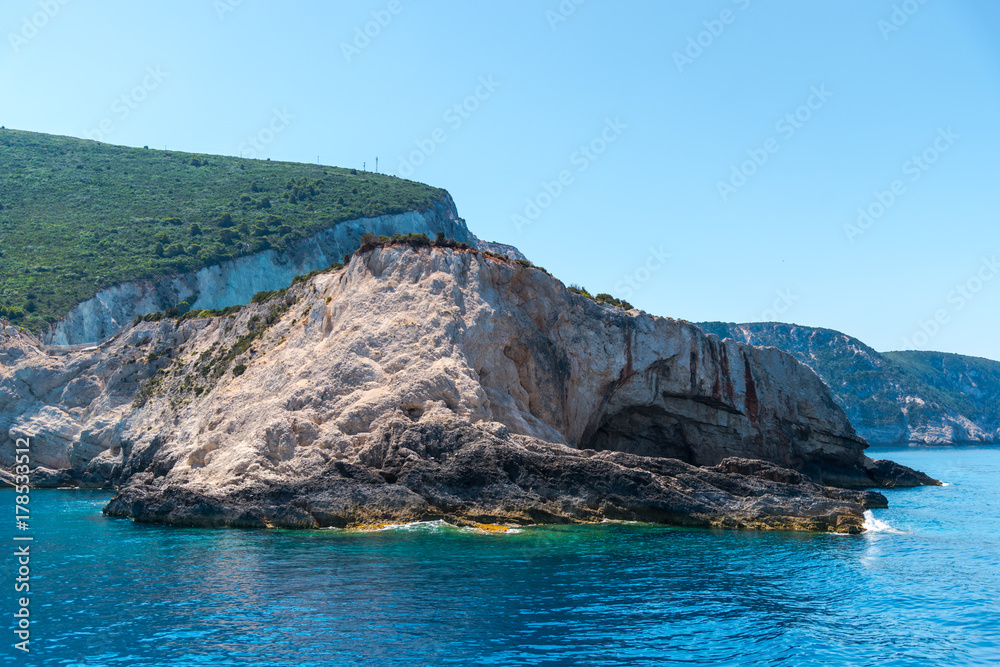 Coastline in Lefkada island