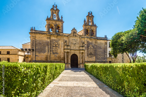 View at the Basilica of Santa Maria in Ubeda, Spain