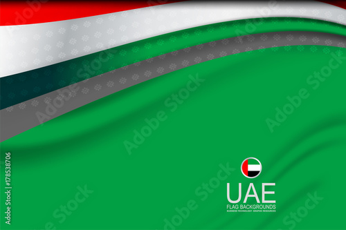 National Flag of United Arab Emirates Background Concept for Independence Day and other events, Vector Illustration Design
