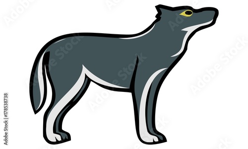 design a wolf image