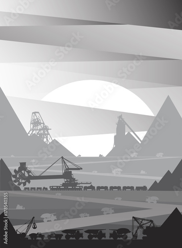 Mining in which ore is mined