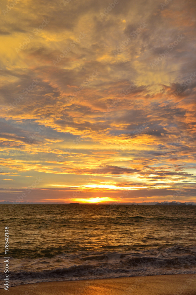 Adorable sunset on the beach - September 2017, Koh Lanta, Thailand Adorable sunset on the beach - September 2017, Koh Lanta, Thailand