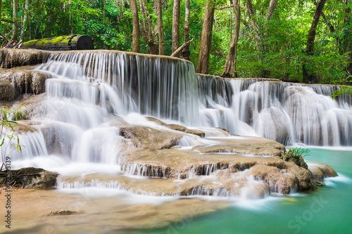 Huay Mae Kamin waterfall at Kanchanaburi  Thailand