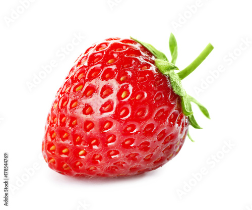 Fresh strawberry, isolated on white