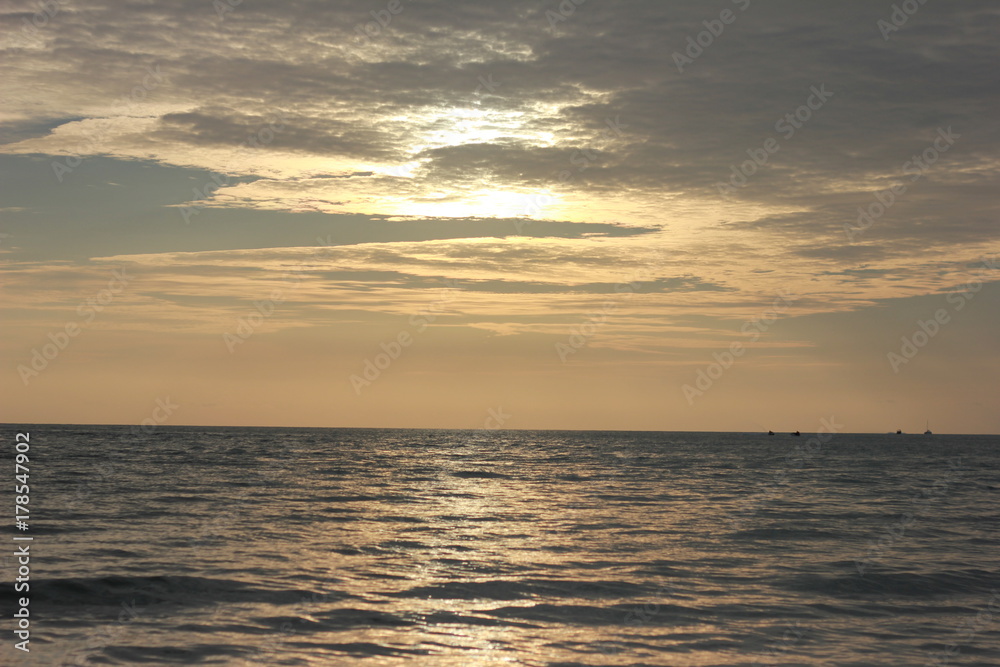 Sunset moment in Pantai Cenang, Langkawi