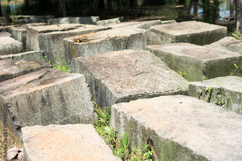 stone temple in angkor wat,cambodia