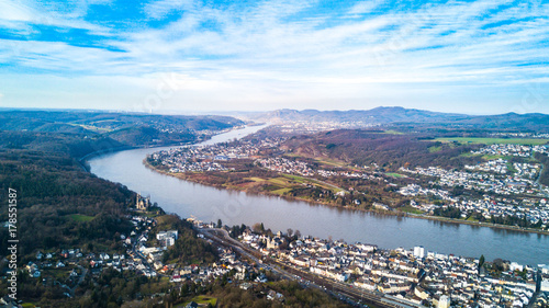 Remagen in Rheinland-Pfalz aus der Luft