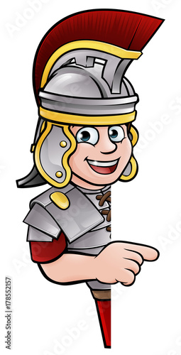 Roman Soldier Pointing