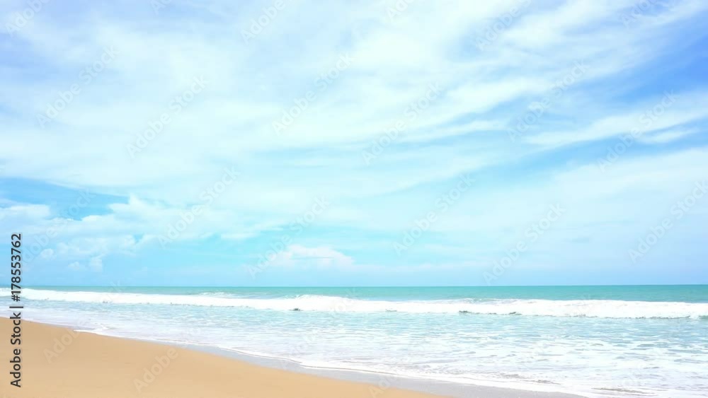 tropical andaman seascape scenic off kata beach phuket thailand with wave crashing on sandy shore tropical andaman seascape scenic off kata beach phuket thailand with wave crashing on sandy shore
