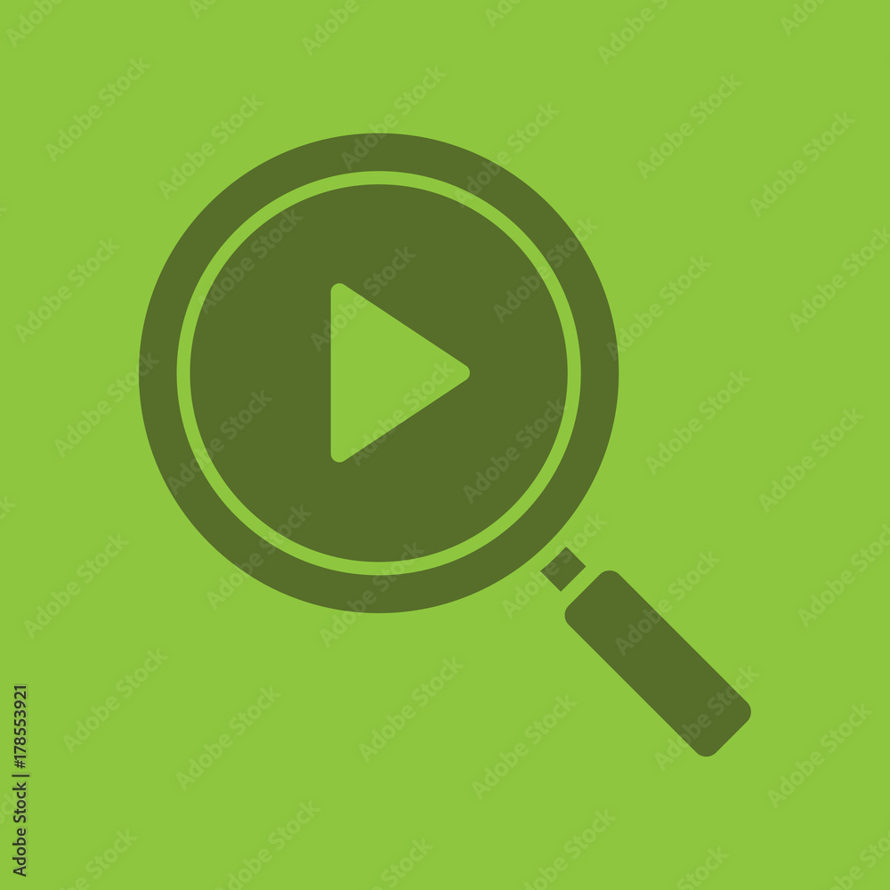 Media file search glyph color icon