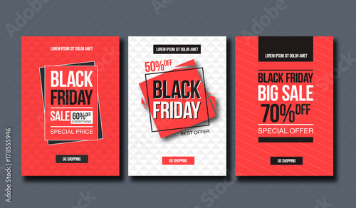 Black friday sale design template. conceptual layout for web and print. photo