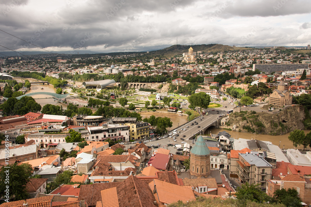 Georgia, city Tbilisi, general view