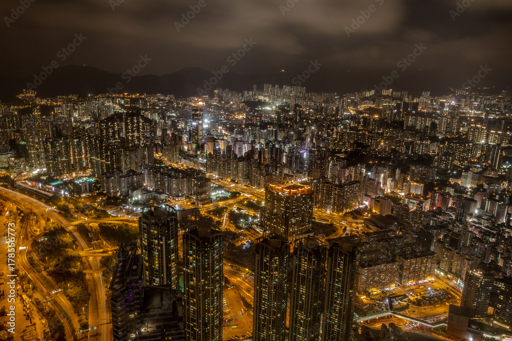 Obraz premium Hong Kong at night