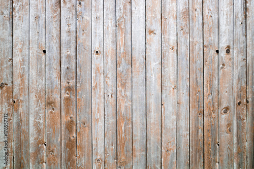 Wooden background. Wood texture. Old wooden planks, gray wooden boards. Copy space