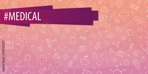 Medical background. Medical care. Health care. Vector medicine illustration.